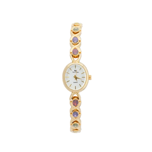 Elsopia™ Alma – classic silver front view | Luxury Women's Watch