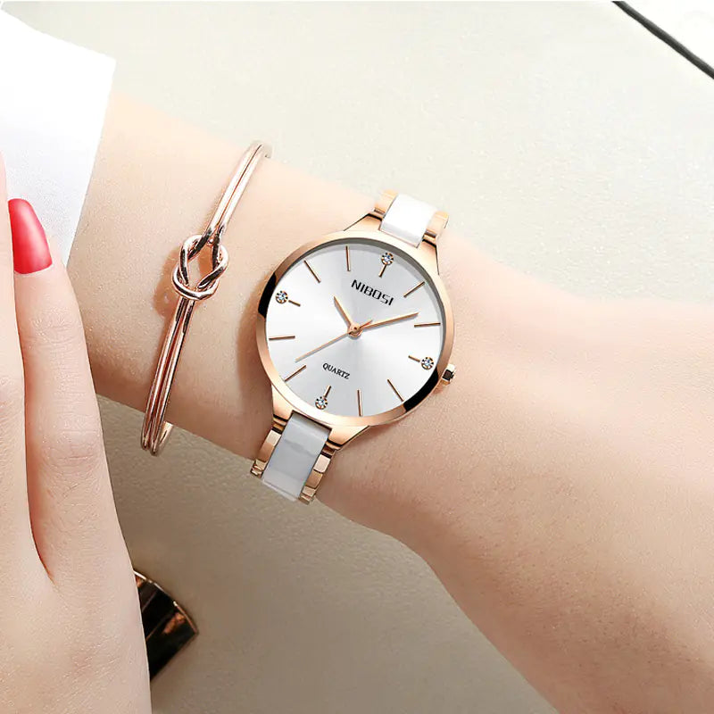Elsopia™ Nibosi – wrist lifestyle shot | Luxury Women's Watch