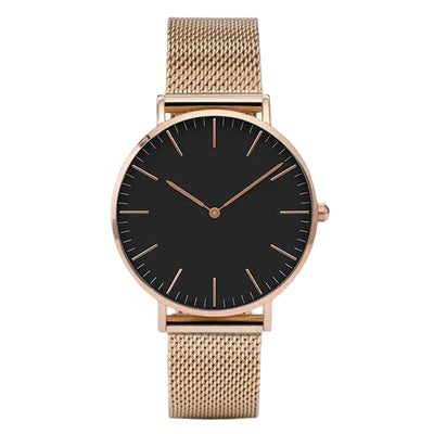 Elsopia™ Noir – front view | Luxury Women's Watch