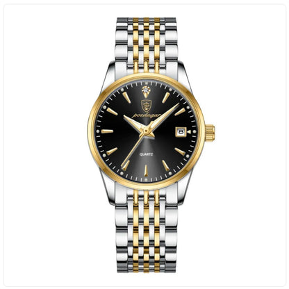 Elsopia™ Cléa – golden white variant close-up | Luxury Women's Watch