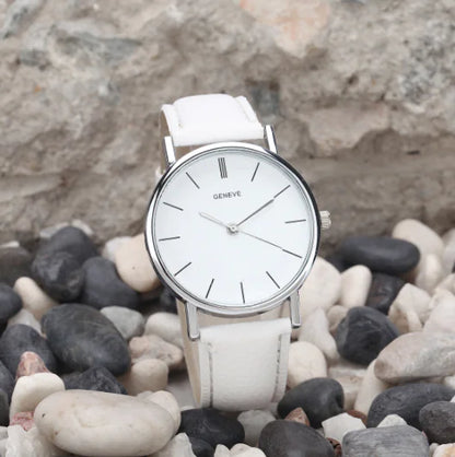 GENEVA Striped Dial Watch